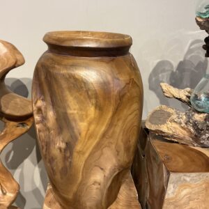 Wooden vase