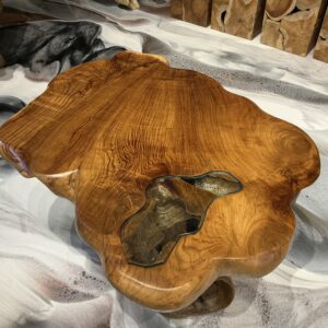 Coffee table with glass 002