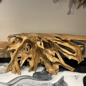 Teak root table Lot#205