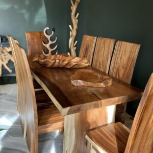Dining set with 8 chairs -001