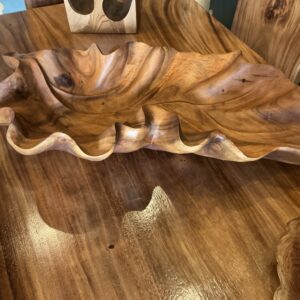 Large teak leaf  bowl Lot#170