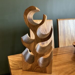 Wooden wine rack