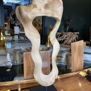 Art sculpture with metal base 007