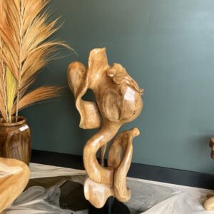 Wooden stand with key holder