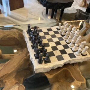Natural stone chess game