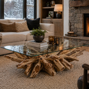 Teak Wood Coffee Table – One of a Kind