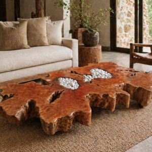 Lychee Wood Coffee Table – One of a Kind