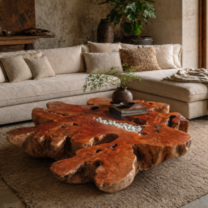 Lychee Wood Coffee Table – One of a Kind