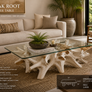 Teak Root Coffee Table – One of a Kind