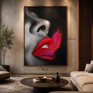 Red Smoke Abstract Portrait