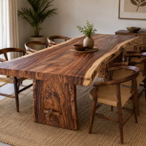 Handcrafted Solid Teak Wood Table